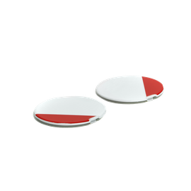 AGV PAINTED SCREW COVERS ORBYT - BLOCK PEARL WHITE/EBONY/RED FL